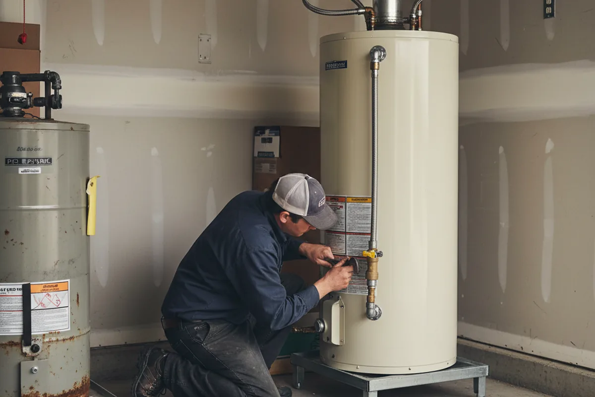 Water heater and shutoff valve replacement in West Lafayette